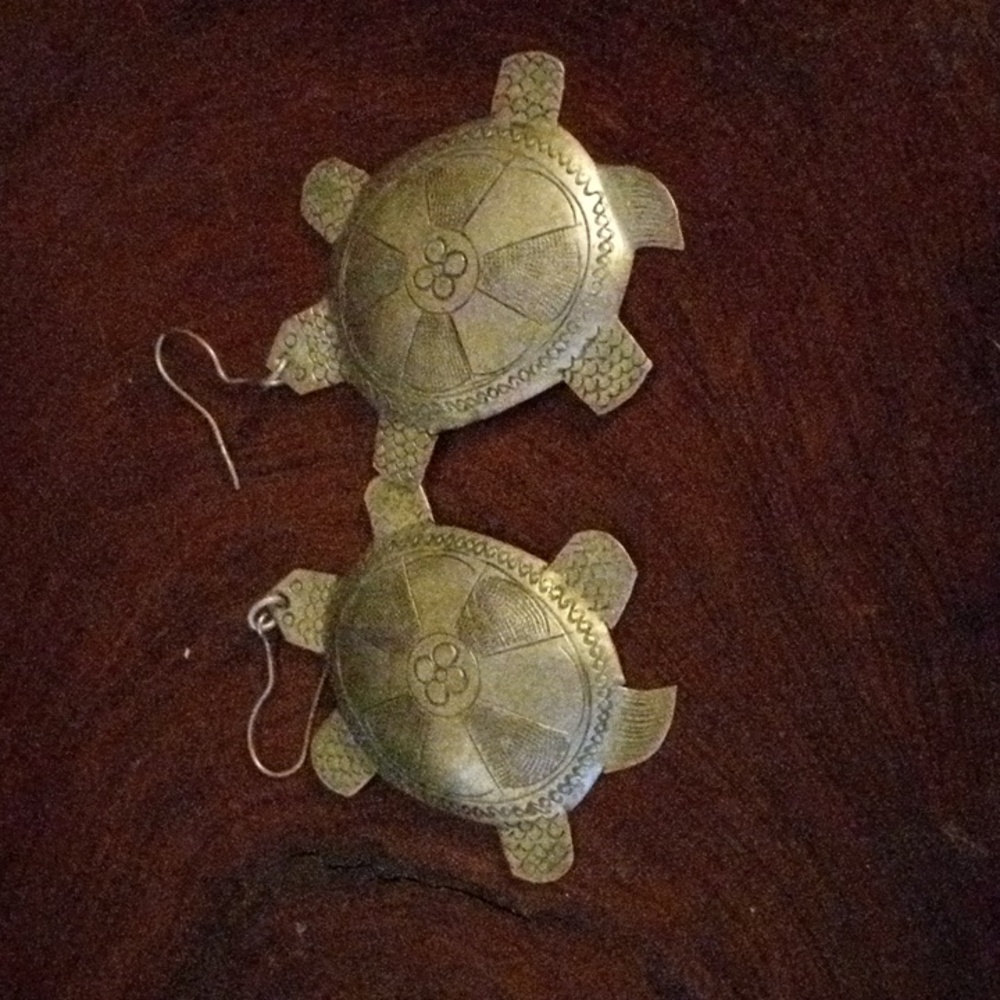 Turtle earrings - Picture 2 of 4